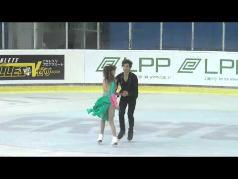 ISU 2014 Jr Grand Prix Ljubljana Short Dance Angelique ABACHKINA / Louis THAURON FRA