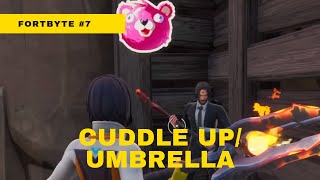 Fortnite Season 9 Fortbyte #7: Accessible By Using The Cuddle Up Emoticon Inside A Rocky Umbrella