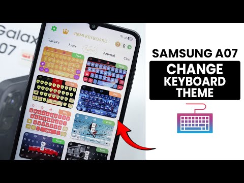 How to Change Keyboard Theme In Samsung A07 - Keyboard Settings