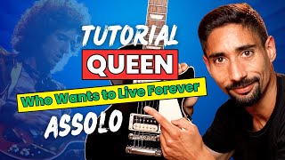 TUTORIAL: come suonare l'assolo di WHO WANTS TO LIVE FOREVER dei QUEEN | Lezioni di Chitarra