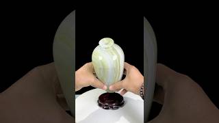 Bình Hút Lộc Ngọc Onyx Mbale Tự Nhiên Nguyên Khối Xanh Ngọc Đẹp 28cm