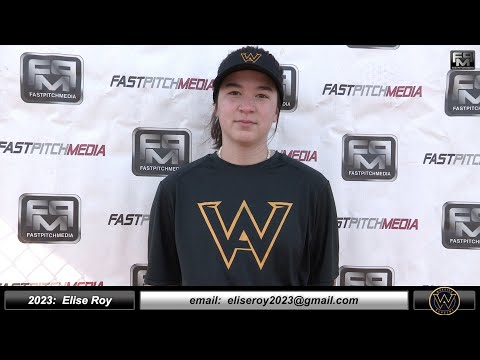 2023 Elise Roy 3.79 GPA - Pitcher Softball Skills Video - Warrior Academy