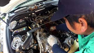 2011 lexus IS F, valley plate leak repair