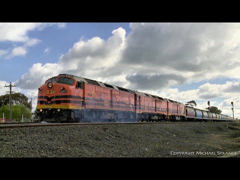 4AK1 Genesee & Wyoming Australia (GWA) Grain Train (8/8/2019) - PoathTV Australian Railways