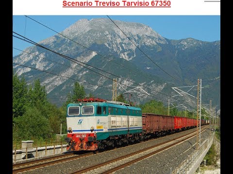 1)Tr Merci EUC 67350.Da Treviso C.le a Tarvisio Boscoverde.Loc E655-461.(1100Ton)