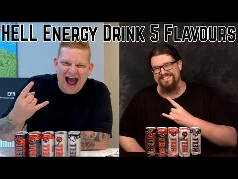 Hell Energy Drink. FIVE Different Varieties. Energy Drink Comparison, Review, Ranking
