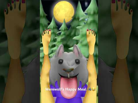 Werewolf’s Happy Meal - #animation #funny #memes #shorts #wolf #food #comedy #moon #transformation