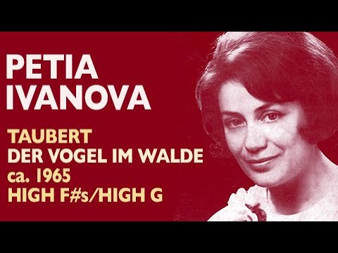Glass Shatterers! Petia Ivanova - Taubert: DER VOGEL IM WALDE, High F-sharps/High G