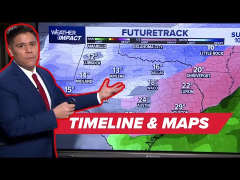 'You don't want to be out on the streets' - Freezing winter storm update | TIMELINE & MAPS