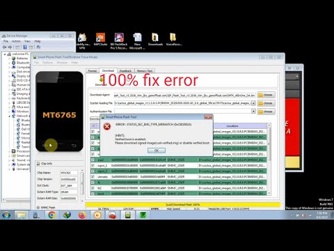 Sp flash tool ERROR: STATUS_SEC_IMG_TYPE_MISMATCH (0xC002002A)