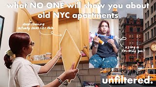 what deep cleaning a 60+ year old nyc apartment is ACTUALLY like...