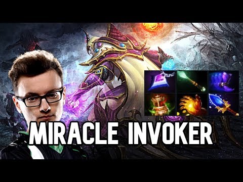 Dota2 INVOKER By Miracle Back to Midlane VS Gabbi Sven