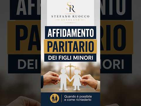 Affidamento paritario dei figli minori