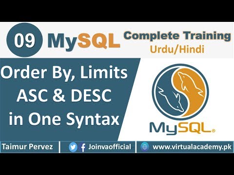 How to Use Order by Limits ASC DESC in One Syntax in MySQL | 09