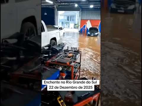Muita chuva, enchente no Rio Grande do Sul, 22 de Dezembro de 2025