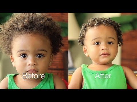 How I Moisturize & Finger Coil Baby's Hair