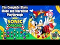 Sonic Origins 100 Complete Story Mode In One Sitting All Cutscenes Emeralds Time Stones