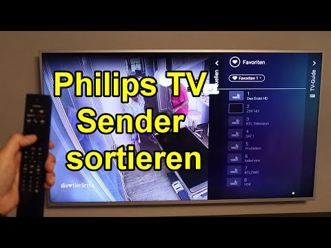 Sort and save Philips TV channels - Edit & change Philips TV channel list