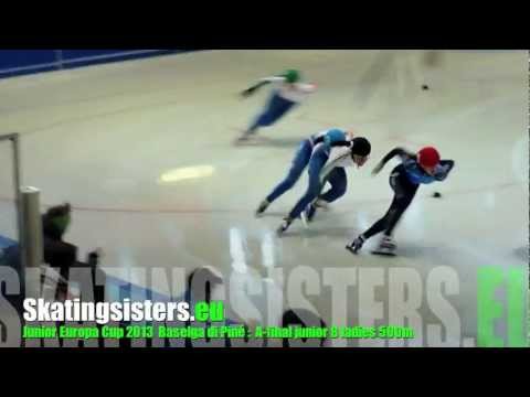 Jr Europa Cup Baselga 2013 500m junior B ladies