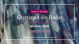 Video de Cortina de Baño Cloudy Paris Panel - Natural Fiber