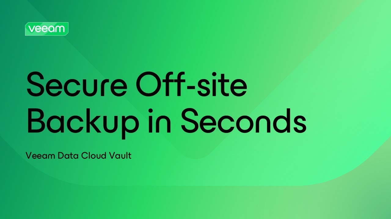 Secure Off-Site Backup in Seconds video