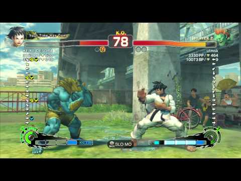 SSF4 AE: KEIKE DESORA (Makoto) vs utmsk (Blanka) - Ranked Match (720p HD)