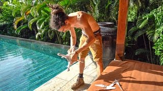 CRASHED MY DRONE INTO SWIMMING POOL - Bali Day 5