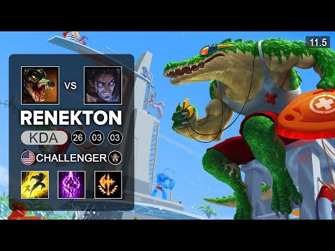 Renekton Top vs Sylas - NA Grandmaster Patch 11.5