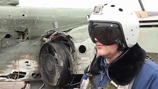 [分享] Su-25 遭單兵防空武器擊傷後返回機場