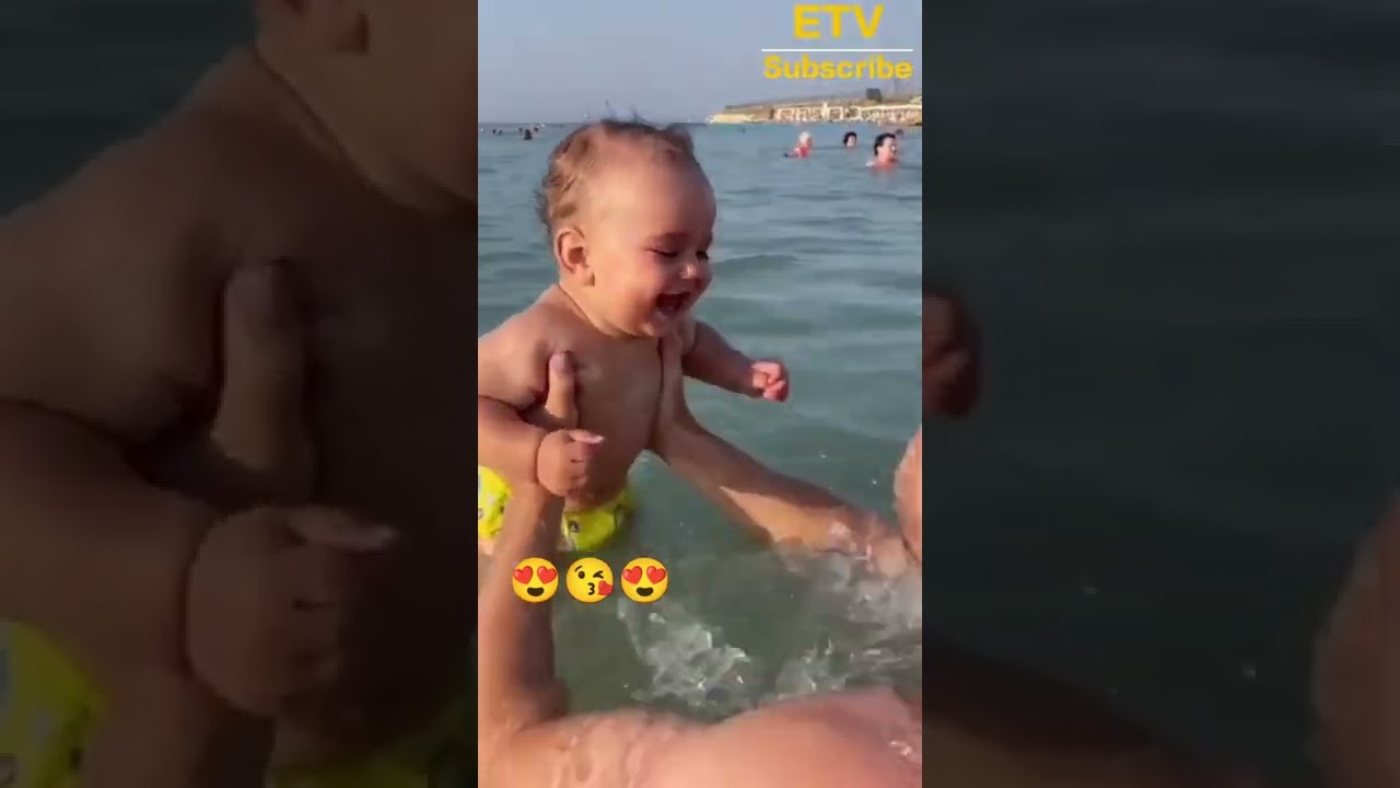 Watch video so cute dad & son swimming 😍 #shorts Now so cute dad & son swimming 😍 #shorts