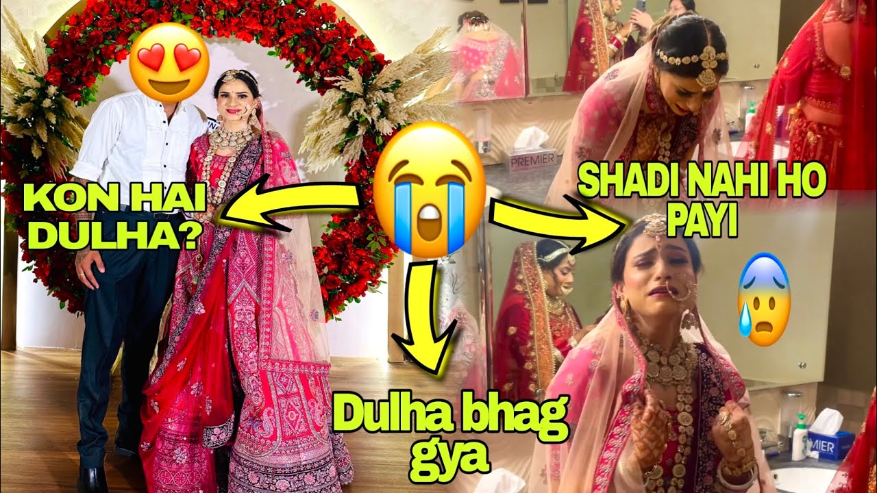 MERI SHADI KE DIN DULHA NAHI AAYA 😭|| Dulha bhag gya 😩😭 #wedding #vlog #fighting
