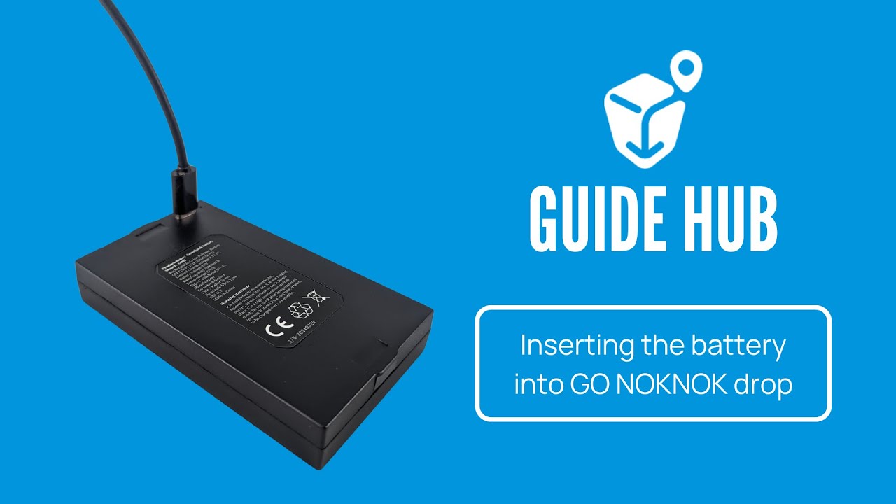 Inserting the Battery into GO NOKNOK drop