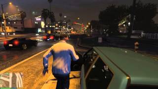 Grand Theft Auto V (PC) Running around in a thunderstorm