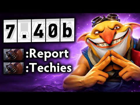 I Might Be Reported by My Teammate Because of This!! 🛑| Techies 7.40b Patch