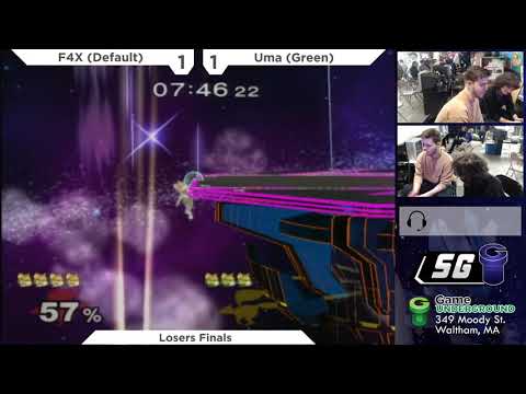 SG 22.8 SSBM - F4X (Default Fox) vs. Uma (Green Fox) - Melee LF