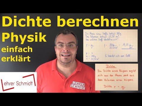 Calculating density - physics explained simply (formula & examples) | Lehrerschmidt