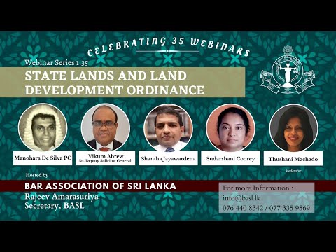 BASL Webinar 1.35 -  State Lands and Land Development Ordinance