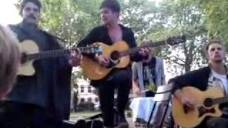 Local Natives - Warning Sign (Talking Heads cover) - live acoustic in Hoxton Square