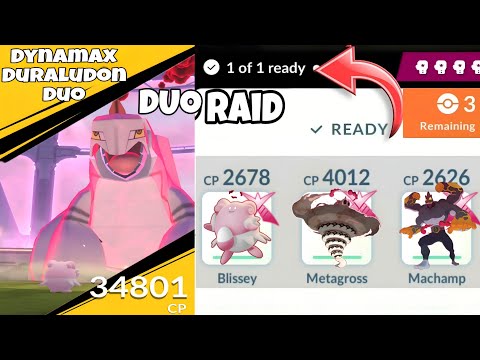*DUO Dynamax Duraludon Raid Without Mushroom🍄#pokémongo  
