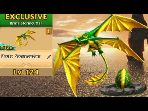 Brute Stormcutter Max Level 124 Titan Mode - Dragons:Rise of Berk
