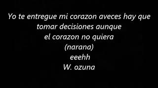 Wisin ft Ozuna Quisiera Alejarme  (LETRA) Youtube