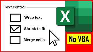 How To Shrink Text To Fit Inside a Cell In Excel Without VBA