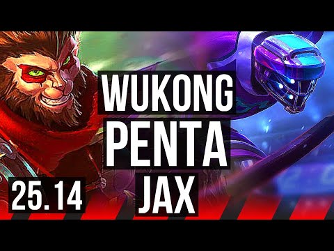 WUKONG vs JAX (TOP) | Penta, 14/2/5, Legendary | KR Diamond | 25.14