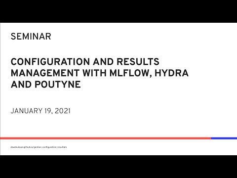 Configuration and Results Management With Mlflow, Hydra and Poutyne