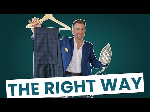 Tailor's Tips: How To Iron Suit Trousers at Home.