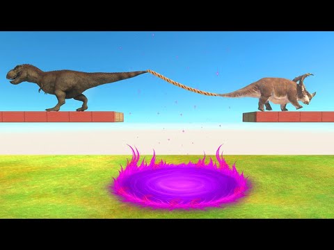 Carnivore vs Herbivore Over Kaiju Evolution Gate - Animal Revolt Battle Simulator