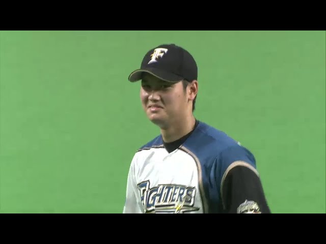 4回表 ファイターズ・大谷 1死1・2塁のピンチも2者連続三振で切り抜ける!!  2014/6/11 F-G