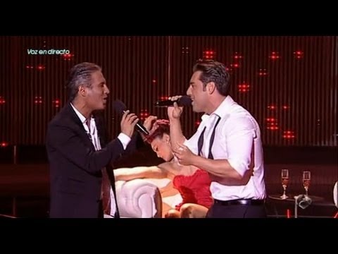David Bustamante y Pitingo cantan "Contigo en la distancia" en "El Número Uno"