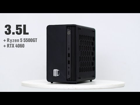 3.5L RTX 4060 eGPU + Mini PC One-Piece Setup! CAN IT GAME?