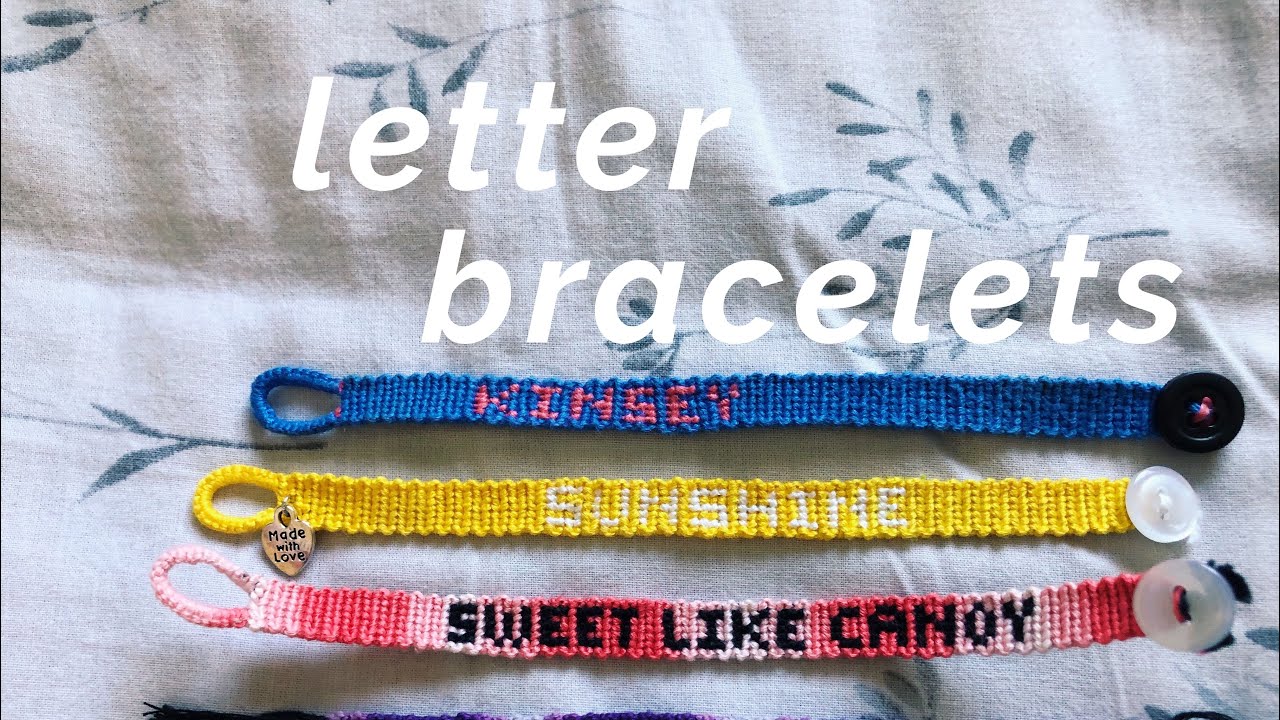 name/letter friendship bracelet tutorial! (advanced)